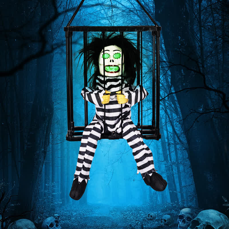 Ornement suspendu fantôme lumineux d'Halloween