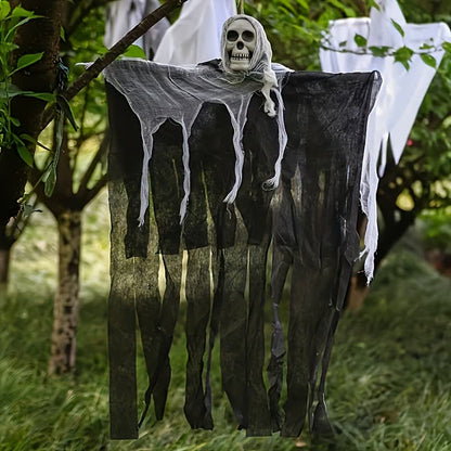 Décoration suspendue en forme de filet de crâne pour Halloween
