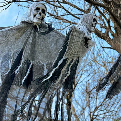Décoration suspendue en forme de filet de crâne pour Halloween