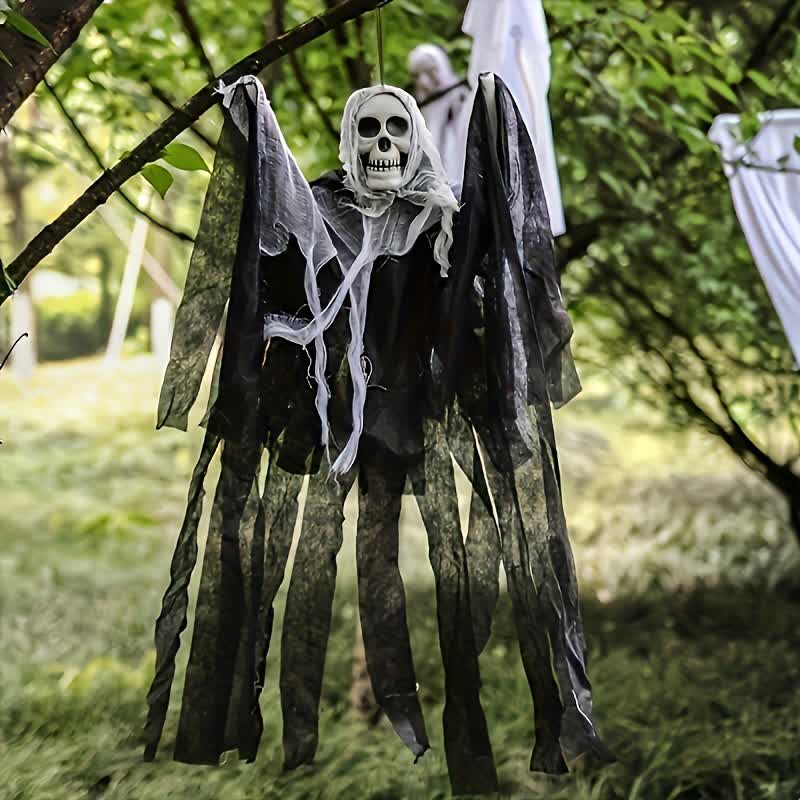 Décoration suspendue en forme de filet de crâne pour Halloween