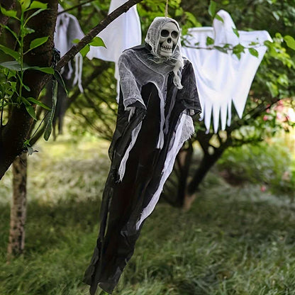 Décoration suspendue en forme de filet de crâne pour Halloween