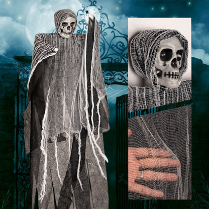 Décoration suspendue en forme de filet de crâne pour Halloween