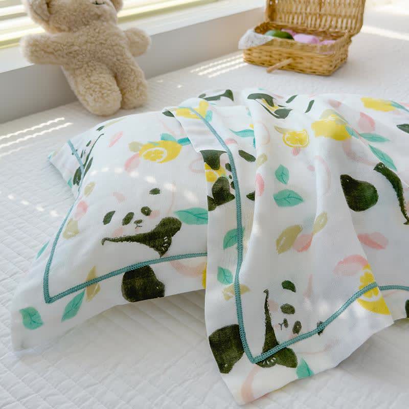 Couette panda en fibre de bambou pour bébés et tout-petits