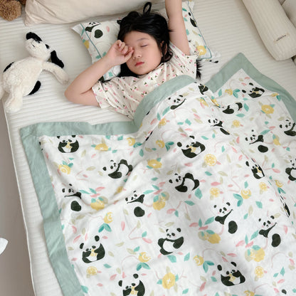 Couette panda en fibre de bambou pour bébés et tout-petits