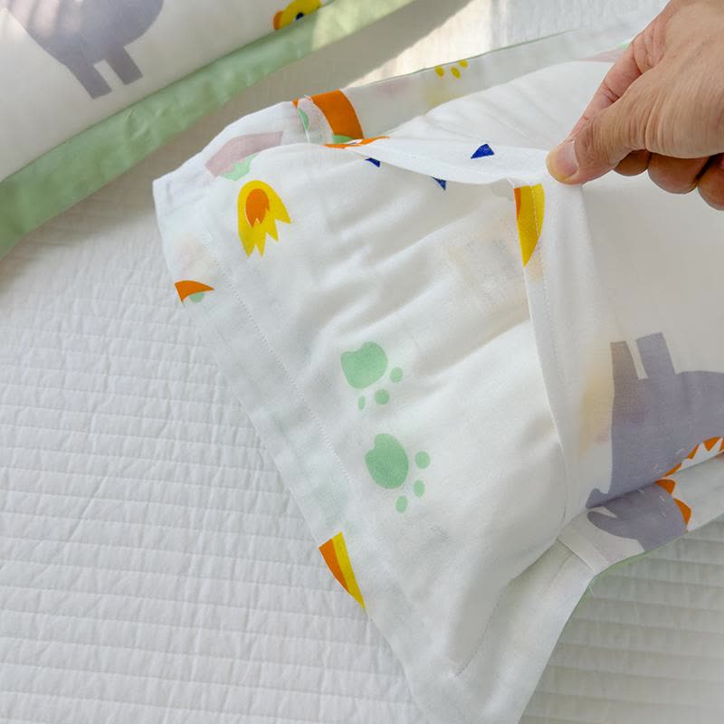Couverture pour tout-petits en fibre de bambou motif dinosaure arc-en-ciel
