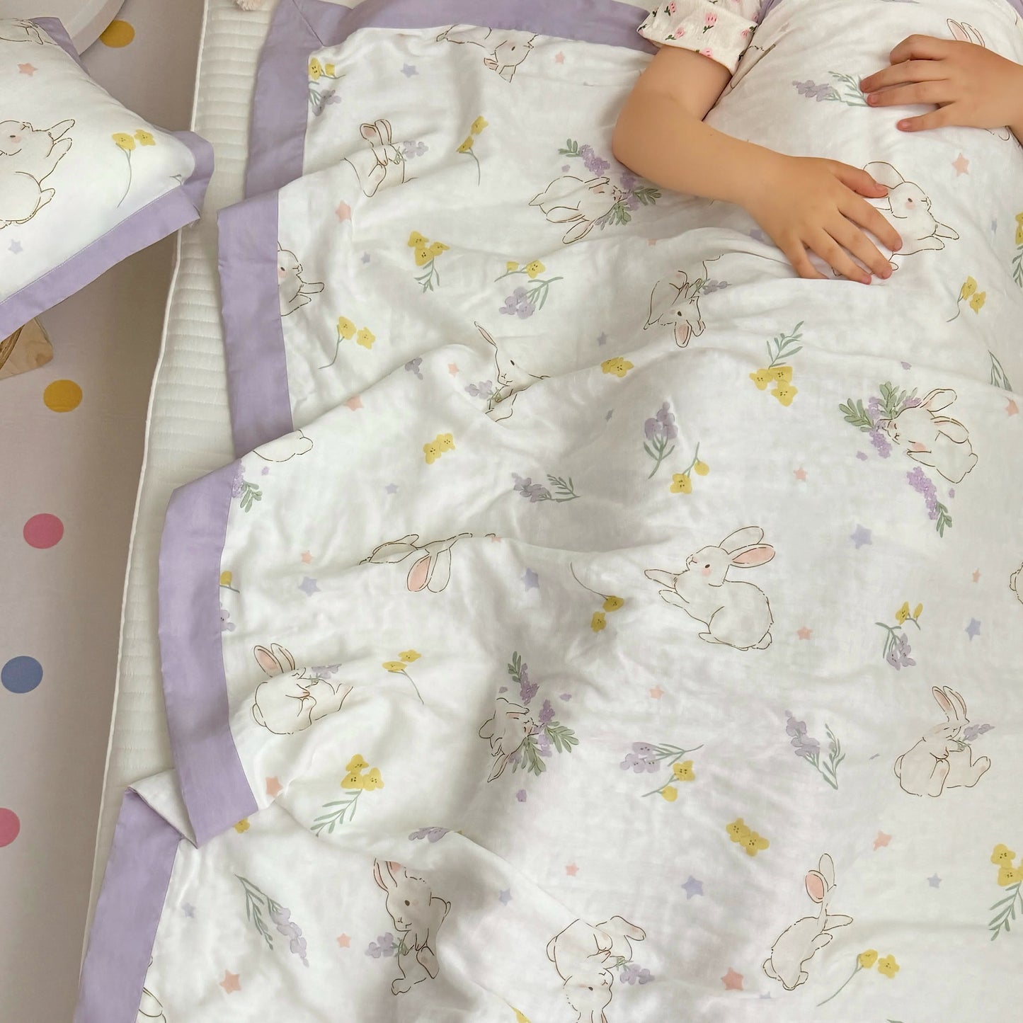 Couette respirante « Lapin rural » pour bébés et tout-petits