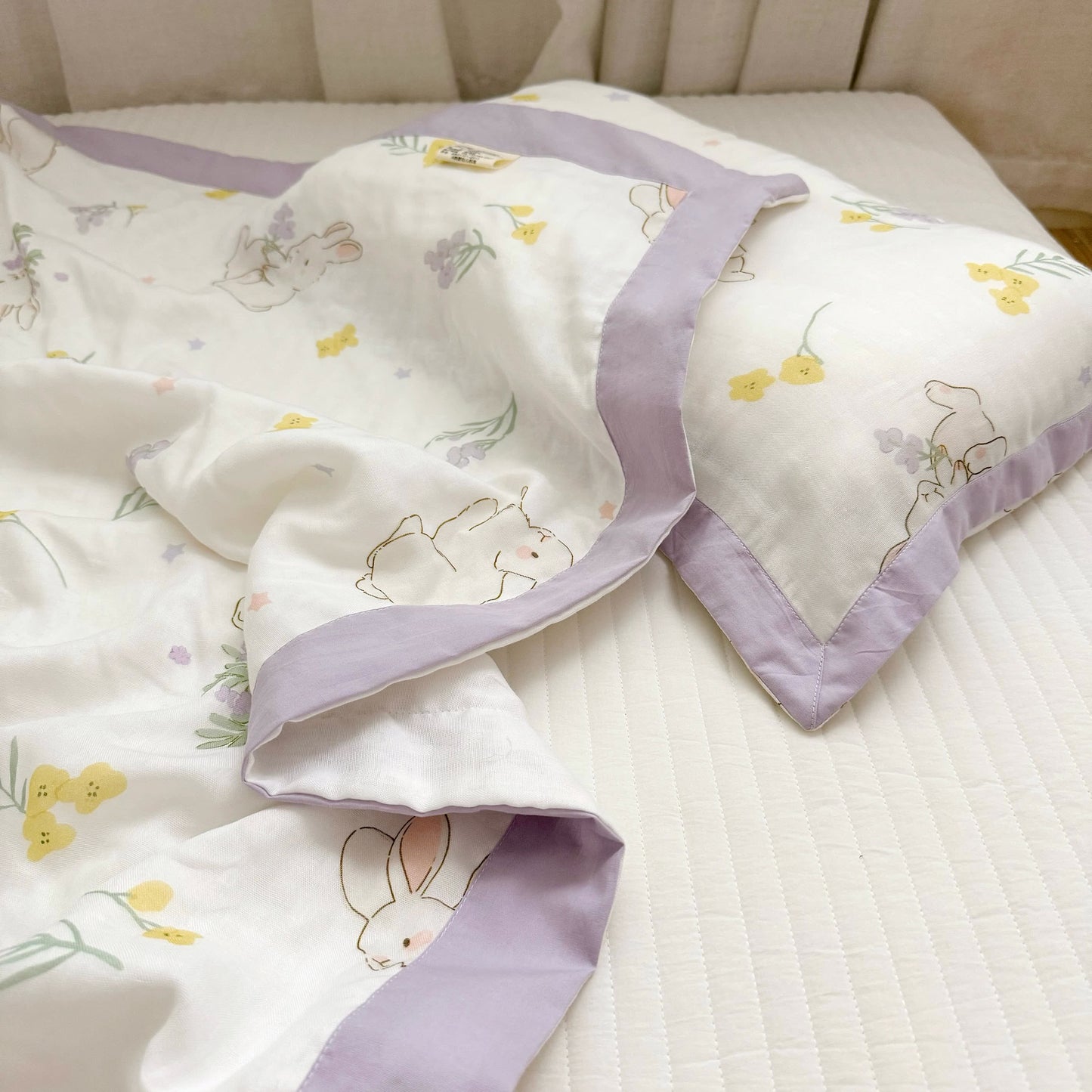 Couette respirante « Lapin rural » pour bébés et tout-petits