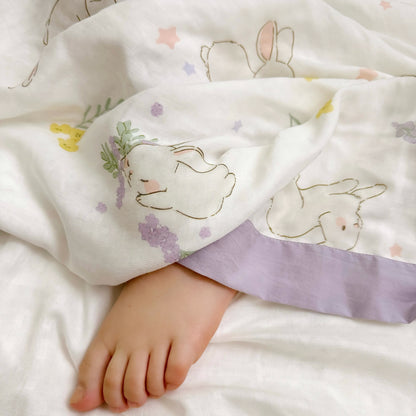 Couette respirante « Lapin rural » pour bébés et tout-petits