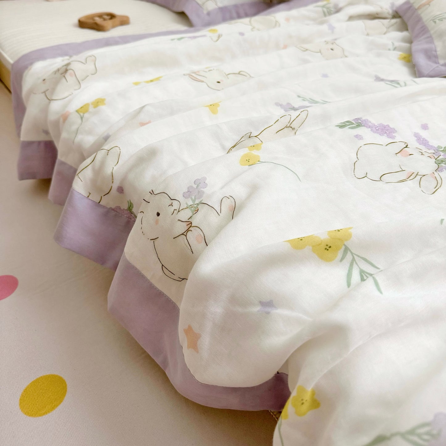 Couette respirante « Lapin rural » pour bébés et tout-petits