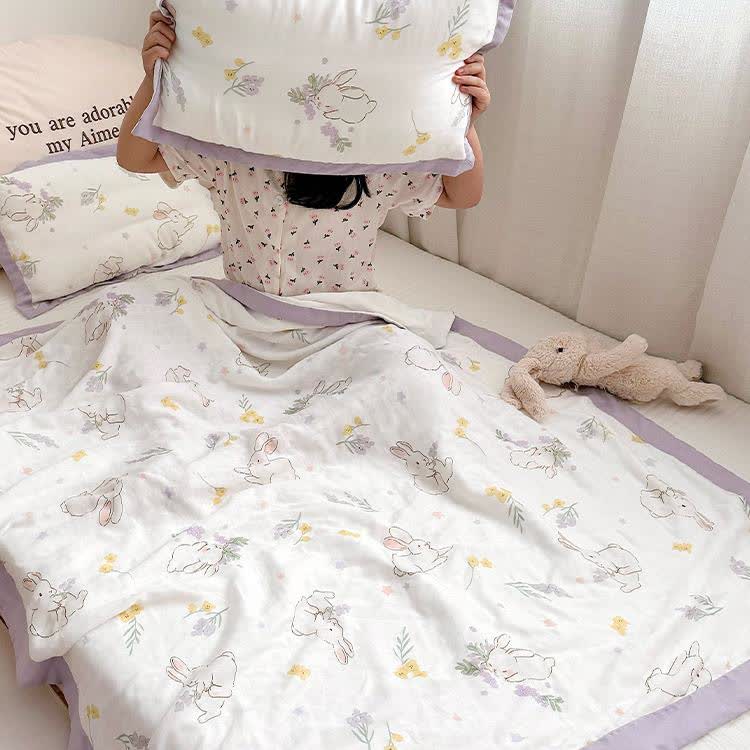 Couette respirante « Lapin rural » pour bébés et tout-petits