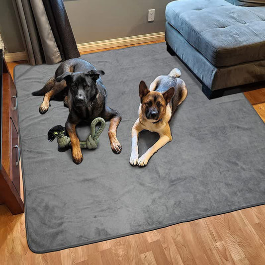 Tapis pour animaux confortable et absorbant de couleur unie