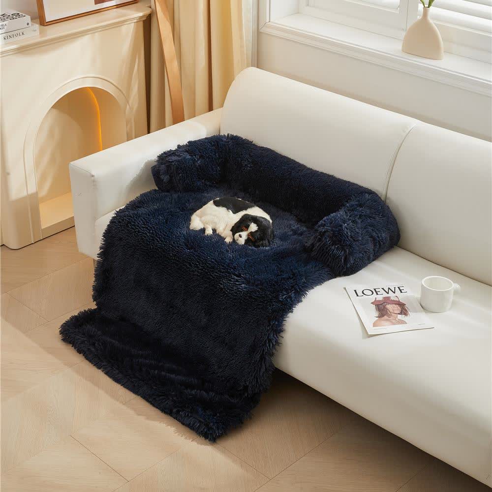 Lit pour animaux de compagnie en polaire pelucheuse imperméable