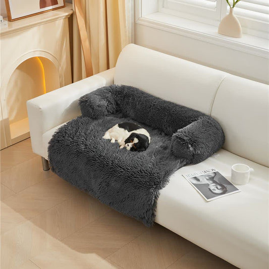 Lit pour animaux de compagnie en polaire pelucheuse imperméable