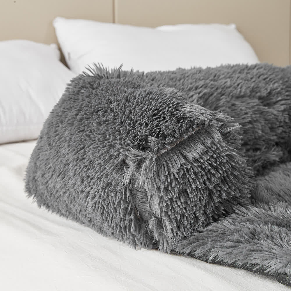 Lit pour animaux de compagnie en polaire pelucheuse imperméable