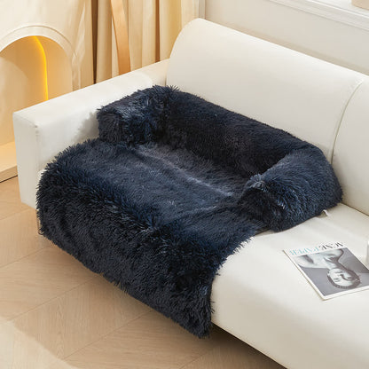 Lit pour animaux de compagnie en polaire pelucheuse imperméable