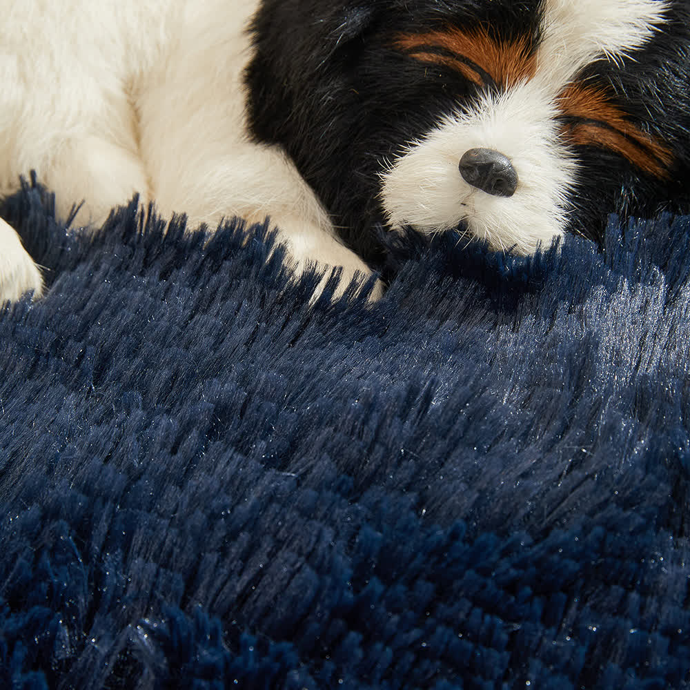 Lit pour animaux de compagnie en polaire pelucheuse imperméable