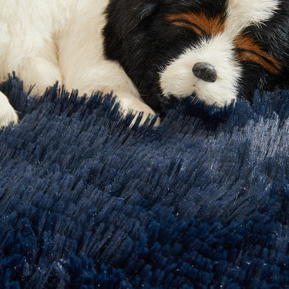 Lit pour animaux de compagnie en polaire pelucheuse imperméable