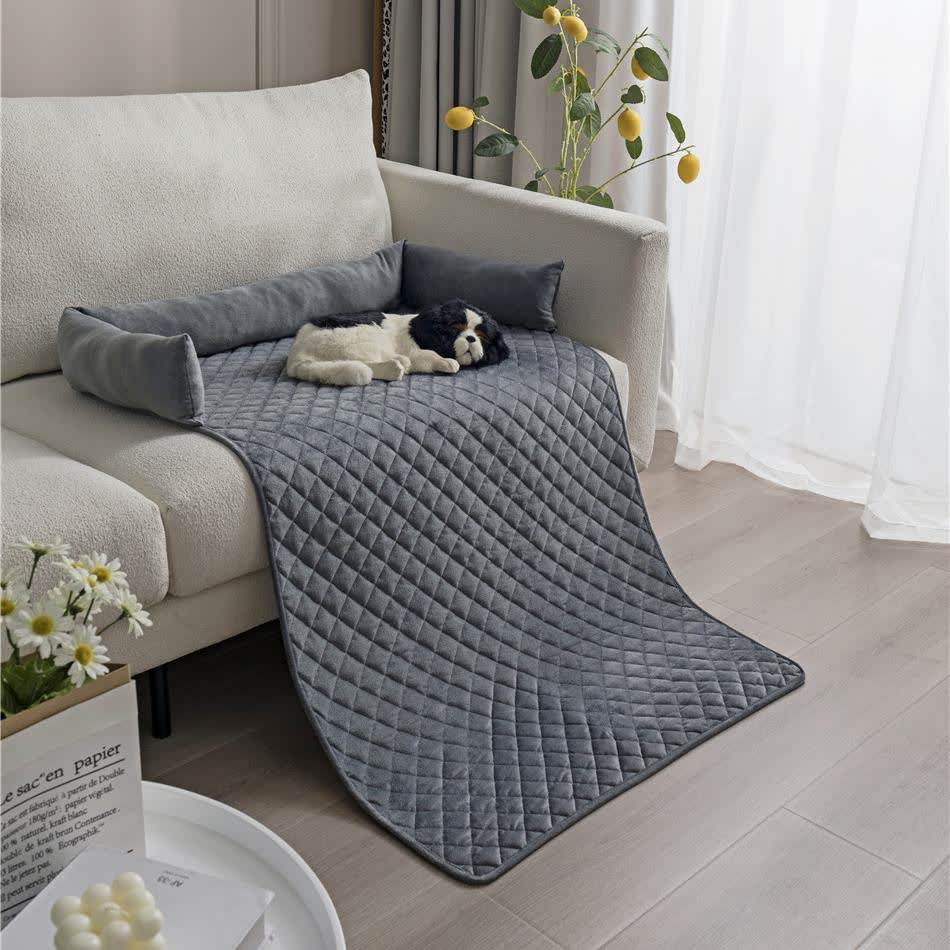 Housse de protection pour meubles pour animaux de compagnie avec tour de cou