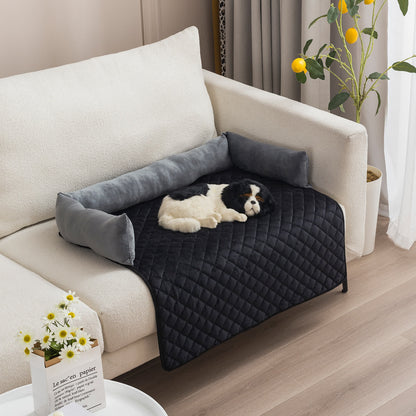 Housse de protection pour meubles pour animaux de compagnie avec tour de cou