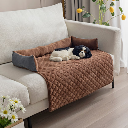 Housse de protection pour meubles pour animaux de compagnie avec tour de cou