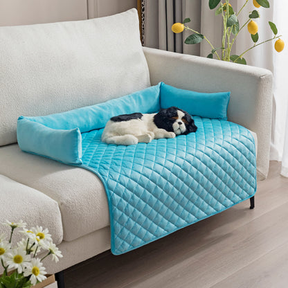 Housse de protection pour meubles pour animaux de compagnie avec tour de cou