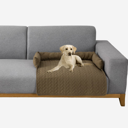 Protection de meubles de couleur unie pour lit pour animaux de compagnie