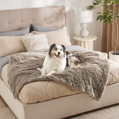 Couverture douce imperméable Sherpa pour animaux de compagnie