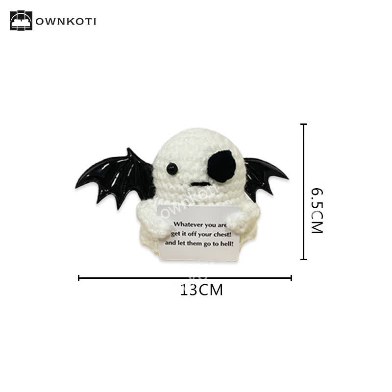 Ornement de crochet fantôme ailé d'Halloween