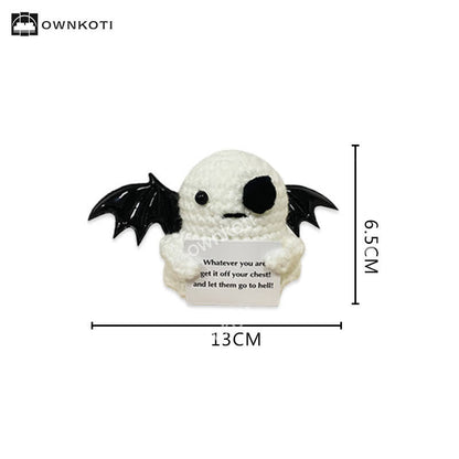 Ornement de crochet fantôme ailé d'Halloween