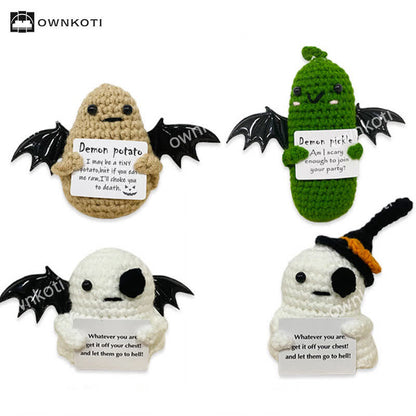Ornement de crochet fantôme ailé d'Halloween