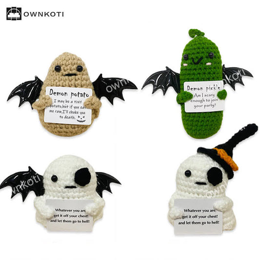 Ornement de crochet fantôme ailé d'Halloween