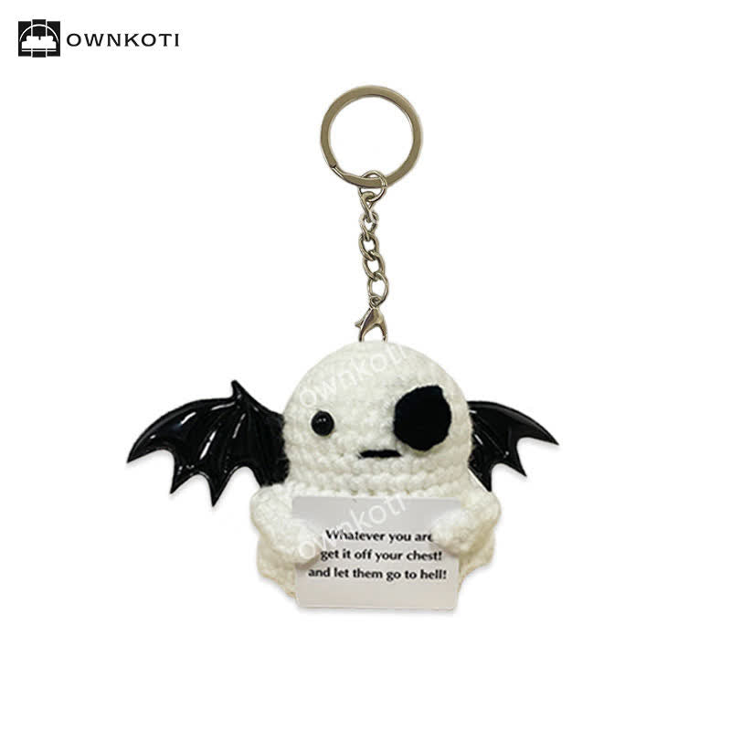 Ornement de crochet fantôme ailé d'Halloween