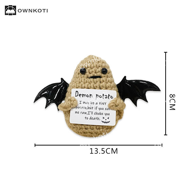 Ornement de crochet fantôme ailé d'Halloween