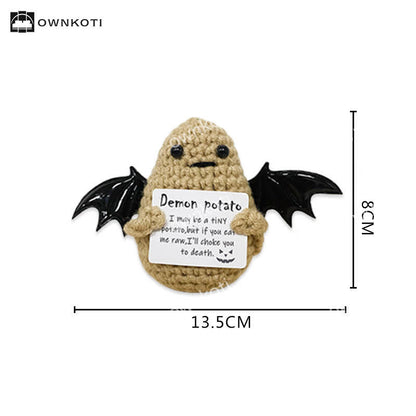 Ornement de crochet fantôme ailé d'Halloween