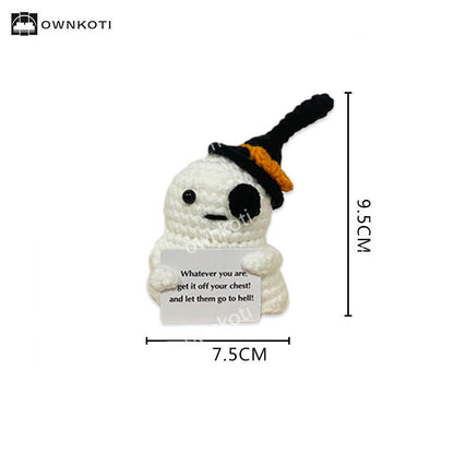 Ornement de crochet fantôme ailé d'Halloween