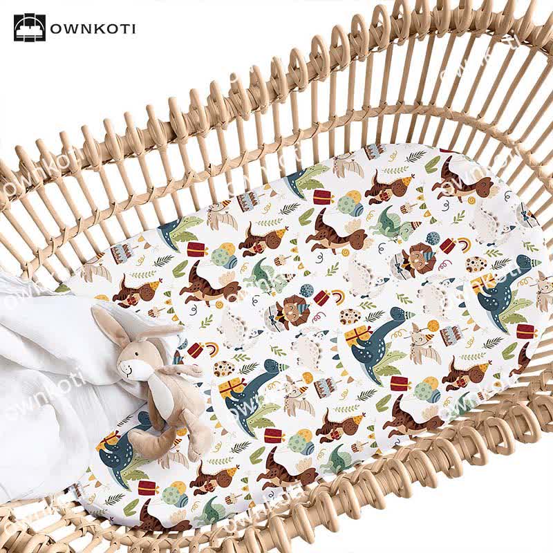 Drap doux et élastique pour le berceau de bébé