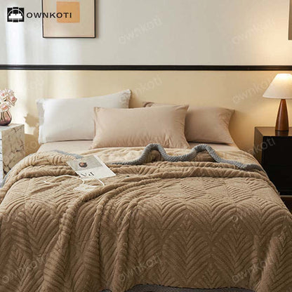 Couverture simple et douce en polaire double
