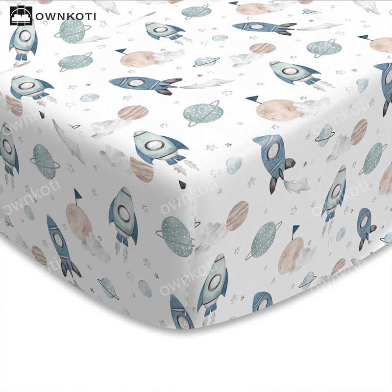 Drap-housse respirant pour lits d'enfants de Planet Rocket