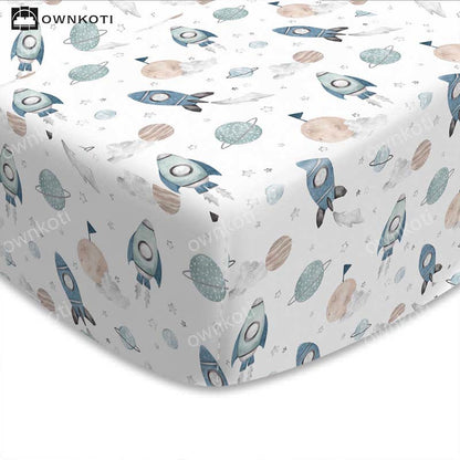 Drap-housse respirant pour lits d'enfants de Planet Rocket