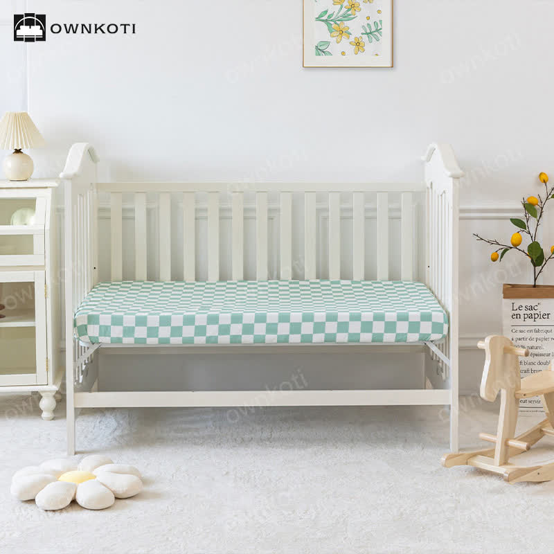 Parure de lit florale en pur coton pour lit d'enfant (3 pièces)