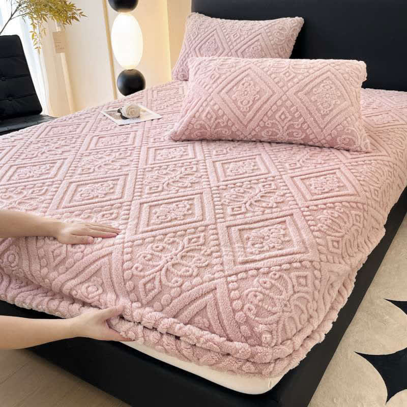 Drap-housse d'hiver simple en polaire douce