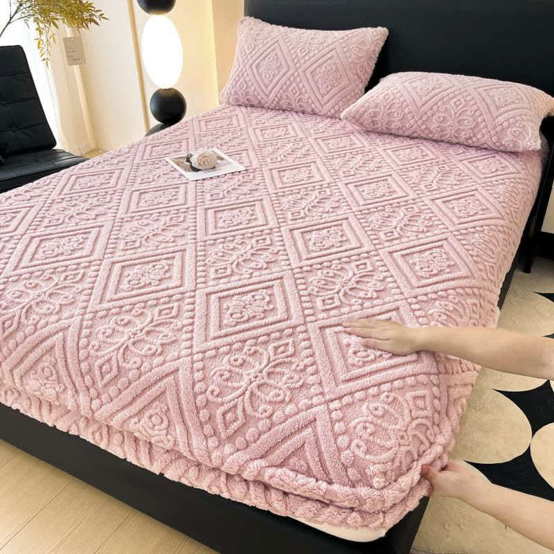 Drap-housse d'hiver simple en polaire douce