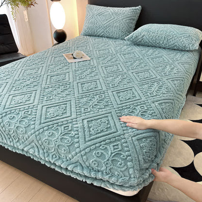 Drap-housse d'hiver simple en polaire douce