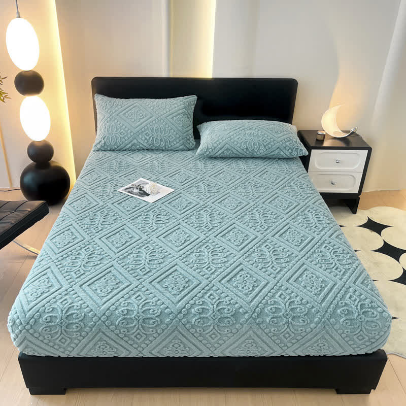 Drap-housse d'hiver simple en polaire douce