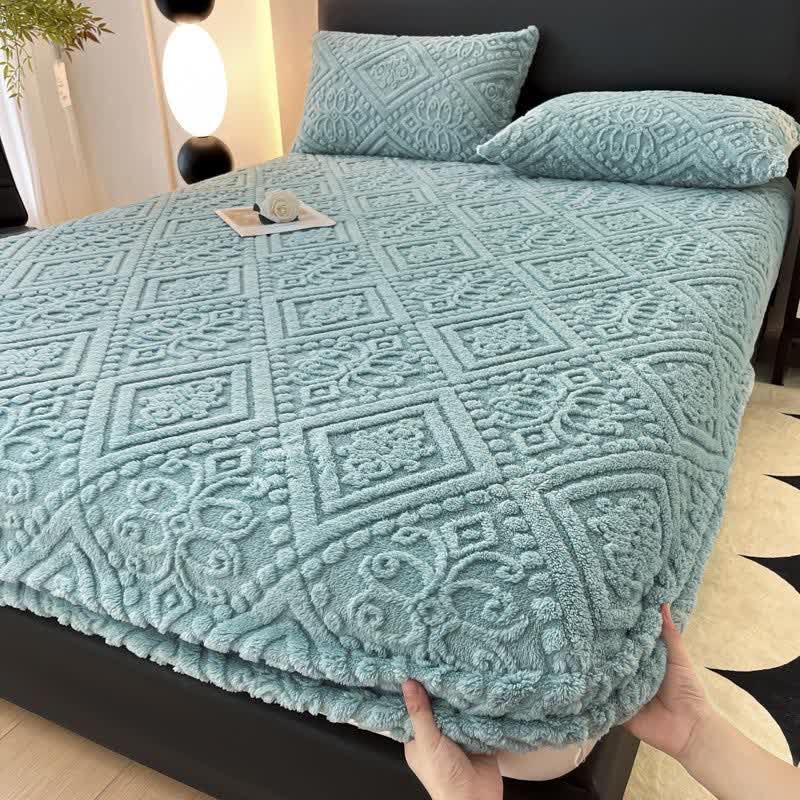 Drap-housse d'hiver simple en polaire douce