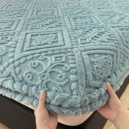 Drap-housse d'hiver simple en polaire douce