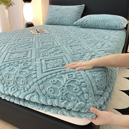 Drap-housse d'hiver simple en polaire douce