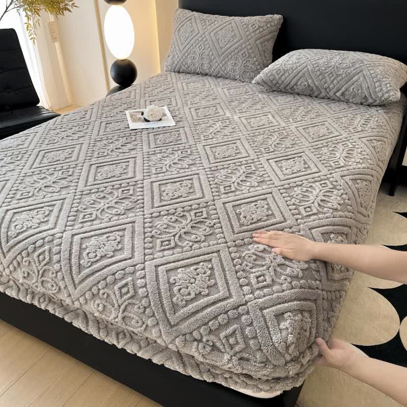Drap-housse d'hiver simple en polaire douce
