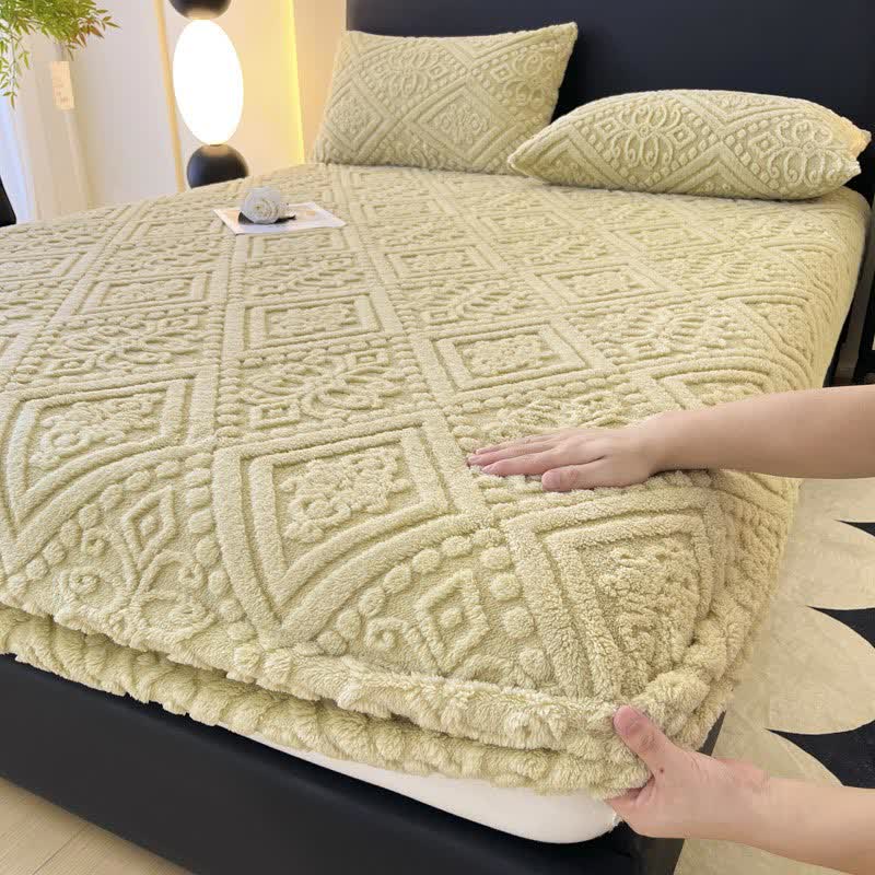 Drap-housse d'hiver simple en polaire douce