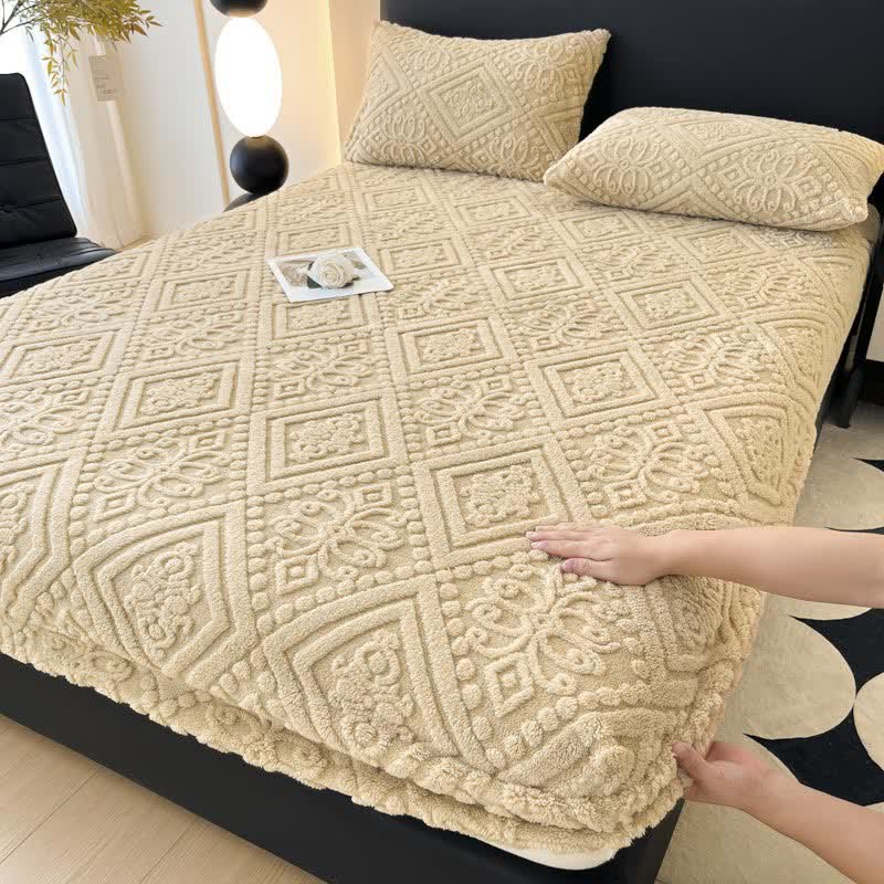 Drap-housse d'hiver simple en polaire douce